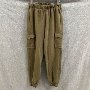 Rylee and Cru Pants Womens Extra Small Green Pullon Cargo Joggers Stretch Lounge